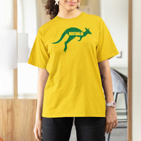 Vintage Kangaroo Australia T Shirt For Women Patriotic Country Pride Graphic Aussie Roo Kangaroo