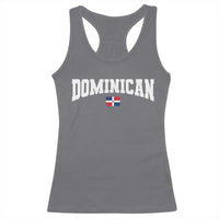 Vintage Dominican Republic Flag Racerback Tank Top Retro Varsity Caribbean Pride Heritage Gift