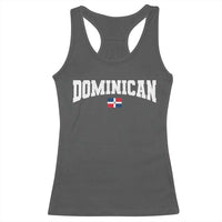 Vintage Dominican Republic Flag Racerback Tank Top Retro Varsity Caribbean Pride Heritage Gift