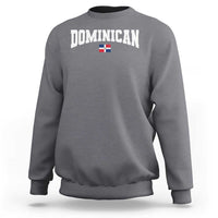 Vintage Dominican Republic Flag Sweatshirt Retro Varsity Caribbean Pride Heritage Gift