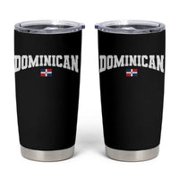 Vintage Dominican Republic Flag Tumbler Cup Retro Varsity Caribbean Pride Heritage Gift