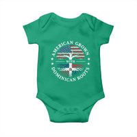 American Grown With Dominican Roots Baby Onesie USA Dominican Republic Heritage Pride Gift