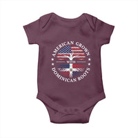 American Grown With Dominican Roots Baby Onesie USA Dominican Republic Heritage Pride Gift