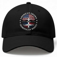 American Grown With Dominican Roots Baseball Cap USA Dominican Republic Heritage Pride Gift