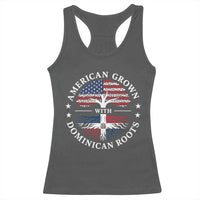 American Grown With Dominican Roots Racerback Tank Top USA Dominican Republic Heritage Pride Gift
