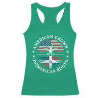 American Grown With Dominican Roots Racerback Tank Top USA Dominican Republic Heritage Pride Gift