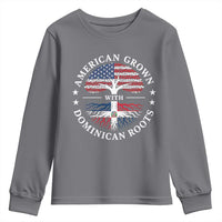 American Grown With Dominican Roots Youth Sweatshirt USA Dominican Republic Heritage Pride Gift