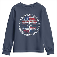American Grown With Dominican Roots Youth Sweatshirt USA Dominican Republic Heritage Pride Gift