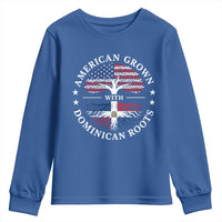 American Grown With Dominican Roots Youth Sweatshirt USA Dominican Republic Heritage Pride Gift