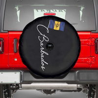 Barbados Flag Spare Tire Cover Elegant Barbados Pride Patriotic Island Heritage Gift