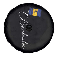 Barbados Flag Spare Tire Cover Elegant Barbados Pride Patriotic Island Heritage Gift
