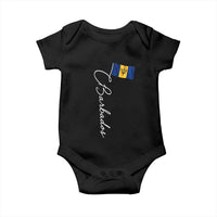 Barbados Flag Baby Onesie Elegant Barbados Pride Patriotic Island Heritage Gift
