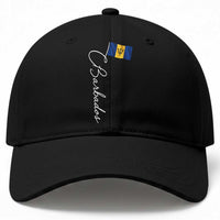 Barbados Flag Baseball Cap Elegant Barbados Pride Patriotic Island Heritage Gift