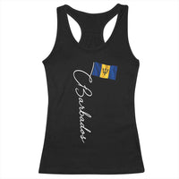 Barbados Flag Racerback Tank Top Elegant Barbados Pride Patriotic Island Heritage Gift