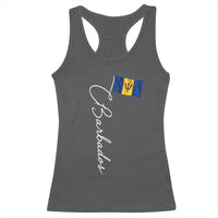 Barbados Flag Racerback Tank Top Elegant Barbados Pride Patriotic Island Heritage Gift