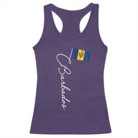 Barbados Flag Racerback Tank Top Elegant Barbados Pride Patriotic Island Heritage Gift