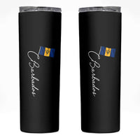 Barbados Flag Skinny Tumbler Elegant Barbados Pride Patriotic Island Heritage Gift