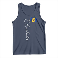 Barbados Flag Tank Top Elegant Barbados Pride Patriotic Island Heritage Gift