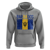 Vintage Distressed Barbados Flag Hoodie Bajan Caribbean Heritage Patriotic Pride Gift