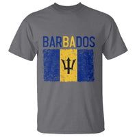 Vintage Distressed Barbados Flag T Shirt Bajan Caribbean Heritage Patriotic Pride Gift