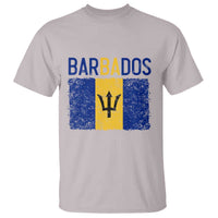 Vintage Distressed Barbados Flag T Shirt Bajan Caribbean Heritage Patriotic Pride Gift