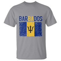 Vintage Distressed Barbados Flag T Shirt Bajan Caribbean Heritage Patriotic Pride Gift