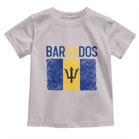 Vintage Distressed Barbados Flag Toddler T Shirt Bajan Caribbean Heritage Patriotic Pride Gift