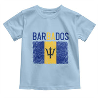Vintage Distressed Barbados Flag Toddler T Shirt Bajan Caribbean Heritage Patriotic Pride Gift
