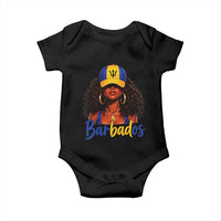 Bajan Girl Baby Onesie Barbados Flag Caribbean Heritage Pride Graphic Gift