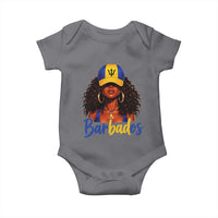 Bajan Girl Baby Onesie Barbados Flag Caribbean Heritage Pride Graphic Gift