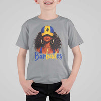 Bajan Girl T Shirt For Kid Barbados Flag Caribbean Heritage Pride Graphic Gift