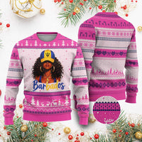 Bajan Girl Ugly Christmas Sweater Barbados Flag Caribbean Heritage Pride Graphic Gift