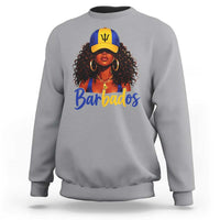 Bajan Girl Sweatshirt Barbados Flag Caribbean Heritage Pride Graphic Gift