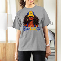 Bajan Girl T Shirt For Women Barbados Flag Caribbean Heritage Pride Graphic Gift