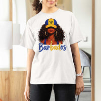 Bajan Girl T Shirt For Women Barbados Flag Caribbean Heritage Pride Graphic Gift