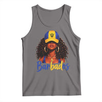 Bajan Girl Tank Top Barbados Flag Caribbean Heritage Pride Graphic Gift