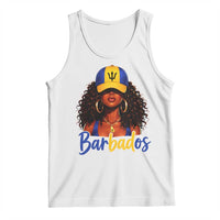 Bajan Girl Tank Top Barbados Flag Caribbean Heritage Pride Graphic Gift