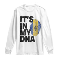 It's In My DNA Barbados Barbadian Long Sleeve Shirt Pride Heritage Patriotic Gift