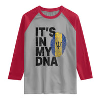 It's In My DNA Barbados Barbadian Raglan Shirt Pride Heritage Patriotic Gift