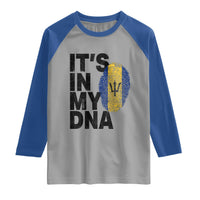 It's In My DNA Barbados Barbadian Raglan Shirt Pride Heritage Patriotic Gift
