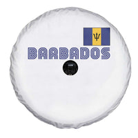 Retro Barbados Spare Tire Cover Vintage Barbadian Souvenir Caribbean Island Pride Heritage Gift