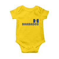 Retro Barbados Baby Onesie Vintage Barbadian Souvenir Caribbean Island Pride Heritage Gift