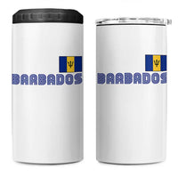 Retro Barbados 4 in 1 Can Cooler Tumbler Vintage Barbadian Souvenir Caribbean Island Pride Heritage Gift