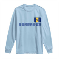 Retro Barbados Long Sleeve Shirt Vintage Barbadian Souvenir Caribbean Island Pride Heritage Gift