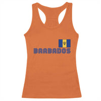 Retro Barbados Racerback Tank Top Vintage Barbadian Souvenir Caribbean Island Pride Heritage Gift