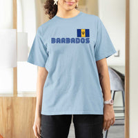 Retro Barbados T Shirt For Women Vintage Barbadian Souvenir Caribbean Island Pride Heritage Gift