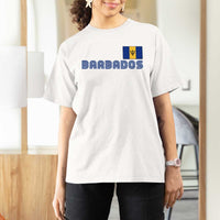 Retro Barbados T Shirt For Women Vintage Barbadian Souvenir Caribbean Island Pride Heritage Gift