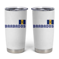 Retro Barbados Tumbler Cup Vintage Barbadian Souvenir Caribbean Island Pride Heritage Gift