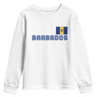 Retro Barbados Youth Sweatshirt Vintage Barbadian Souvenir Caribbean Island Pride Heritage Gift