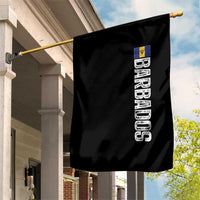 Barbados Flag Garden Flag Distressed Vertical Typography Caribbean Island Pride Heritage Gift